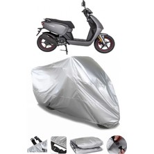 Breen Mondial 50 Tab Gri Su Geçirmez Motosiklet Brandası Premium