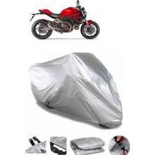 Breen Ducati Monster 821 Gri Su Geçirmez Motosiklet Uyumlu Brandası Premium