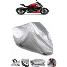Breen Ducati Diavel 1260 Gri Su Geçirmez Motosiklet Brandası Premium