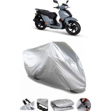 Breen Peugeot Tweet 200 Gri Su Geçirmez Motosiklet Brandası Premium