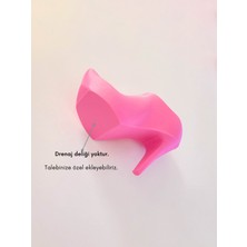 Alvina Atölye Topuklu Ayakkabı Çifti Dekoratif Vazo - Pembe - Özel Üretim - Bioplastik