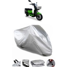 Breen Motolux Pitton 50 Uyumlu Gri Su Geçirmez Motosiklet Brandası Premium