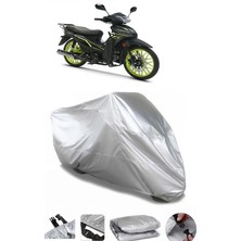 Breen Rks Sniper 50 Uyumlu Gri Su Geçirmez Motosiklet Brandası Premium