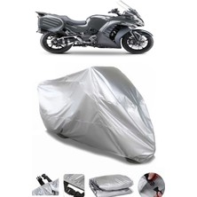 Breen Kawasaki Gtr 1400 Gri Su Geçirmez Motosiklet Brandası Premium
