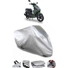 Breen Motolux W46 Uyumlu Gri Su Geçirmez Motosiklet Brandası Premium