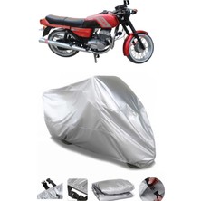 Breen Jawa 350 Twin Sport Gri Su Geçirmez Motosiklet Brandası Premium