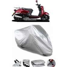 Rks Pollo 50 Gri Su Geçirmez Motosiklet Brandası Premium Uyumlu