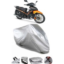 Breen Rks Sniper 50 Pro x Uyumlu Gri Su Geçirmez Motosiklet Brandası Premium