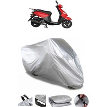 Breen Volta Apec 49.4 Gri Su Geçirmez Motosiklet Brandası Premium