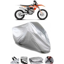 Breen Ktm 350 Sxf Gri Su Geçirmez Motosiklet Brandası Premium