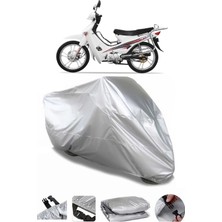 Breen Yuki Attact 100 Uyumlu  Gri Su Geçirmez Motosiklet Brandası Premium