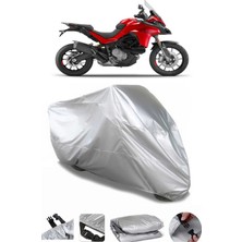 Breen Ducati Multistrada V2 S Gri Su Geçirmez Motosiklet Brandası Premium