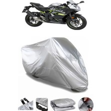 Breen Kawasaki Ninja 250SL Gri Su Geçirmez Motosiklet Brandası Premium