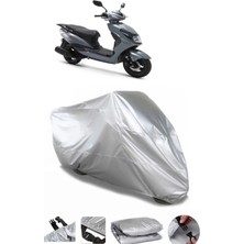 Breen Kuba Space 50 Pro Gri Su Geçirmez Motosiklet Brandası Premium