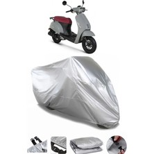 Breen Kuba Bluebird Gri Su Geçirmez Motosiklet Brandası Premium