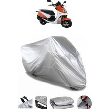 Breen Daelim Beagle Gri Su Geçirmez Motosiklet Brandası Premium