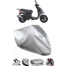 Breen Keeway Hurricane Gri Su Geçirmez Motosiklet Brandası Premium