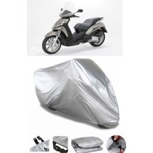 Breen Peugeot Geopolis 300 Gri Su Geçirmez Motosiklet Brandası Premium