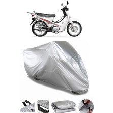 Breen Yuki YK-100-7A Gusto Uyumlu Gri Su Geçirmez Motosiklet Brandası Premium