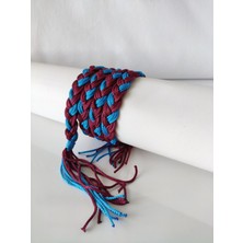 Hanım Kız Taraftar Bileklik (Kırmızı Beyaz Bordo Lacivert Sarı Kırmızı Sarı Lacivert Siyah Beyaz) 110 cm
