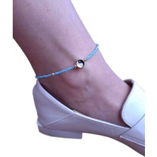 Han Ticarethane Turkuaz Boncuklu Ying Yang Model Halhal