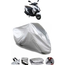 Breen Apachi Joy 125 Gri Su Geçirmez Motosiklet Brandası Premium