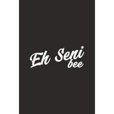 Laputa Tükkan Eh Seni Be Yazılı Sticker Motosiklet Sticker, Oto Sticker 25 x 10 cm