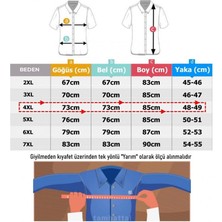 Maruf Shop Erkek 145 Kiloya Uygun Büyük Beden Pamuklu Gömlek Uzun Kol