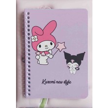 Dekoriye Kuromi Spiralli Not Defteri kuromi Spiral Notebook