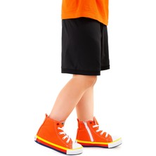 Kiko Kids Tinna Bağcıklı Erkek Çocuk Boğazlı Keten Spor Ayakkabı