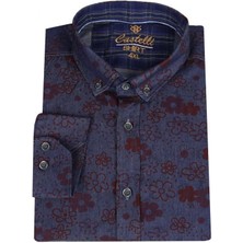 Maruf Shop Erkek 135 Kiloya Uygun Büyük Beden Pamuklu Uzun Kol Kot Gömlek