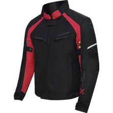 Xspeed War Erkek Dört Mevsim Motosiklet Mont Siyah Kırmızı- 2xl