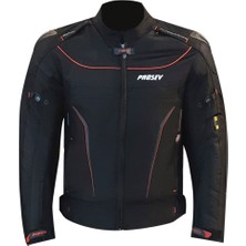 Prosev  186 Hörgüçlü Erkek Dört Mevsim Motosiklet Mont  Siyah   Xl