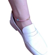Han Ticarethane Pembe Boncuklu Kalp Model Halhal