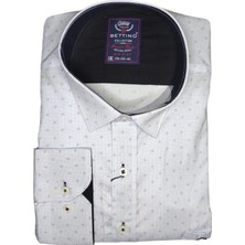 Maruf Shop Erkek Büyük Beden 117-130 Kilo Arası Için Uygun Likralı Uzun Kol Gömlek