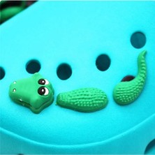 Marimari 3 D Timsah Terlik Süsü Kadınlar İçin 3 Parça Renkli Desenli Aksesuar