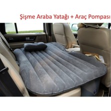 Nidage Pompa Dahildir Ssmobil Araç Şişme Yatağı-Araba Koltuğu Yatağı - (Araç Pompası Hediyeli) Gri