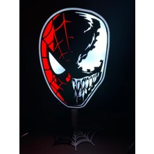 Devotech Spiderman Venom Led Işıklı Masa Lambası ve gece lambası