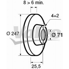 Bendix Peugeot 504 505 604 Ön Fren Diski 4246.70 4246.98 4246.H2 Kn Gold