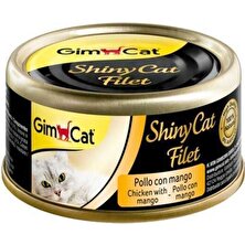 Gimcat Shinycat Kıyılmış Fileto Öğünlük Kedi Konservesi Tavuklu ve Mangolu 70 gr