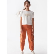 NK Kız Çocuk Kargo Cepli Pantolon