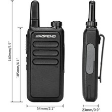 Baofeng Bf-R5 Lisanssız El Telsizi - Kulaklıklı Şarjlı 16 Kanal Vox Telsiz