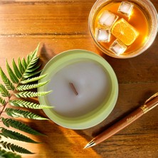 T&P Candle Citronella Aromalı Sinek ve Haşere Kovucu Soya Wax Mum Geometrik Beton Saksılı