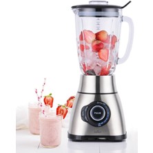 Karaca Smothiler, Milkshakeler, Sebze Suları Buz Kırıcı 1.8lt Cam Hazneli Smoothie Blender 1800W Yüksek Güç Inox Gövdeli