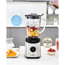 Karaca 1800W Yüksek Güçlü Inox Gövdeli Buz Kırıcı 1,8lt Ultra Geniş Cam Hazne Dijital Ekranlı Smoothie Blender