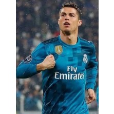 Cheecky Chic Ronaldo Uzun Kol Yetişkin Turkuaz Forması Zyn