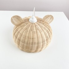 Bon Chic Baby Bear Küçük Rattan Aydınlatma