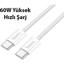 Hoco X104 60W Type-C To Type-C Hızlı Data ve Şarj Kablosu 2m