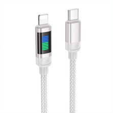 HOCO U126 Lantern 27W Type-C to iPhone Lightning Hızlı Data ve Şarj Kablosu