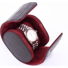 Onywatch London Deri Saat Kutusu / Saat Seyahat Kutusu / Saat Seyahat Çantası / Watch Roll